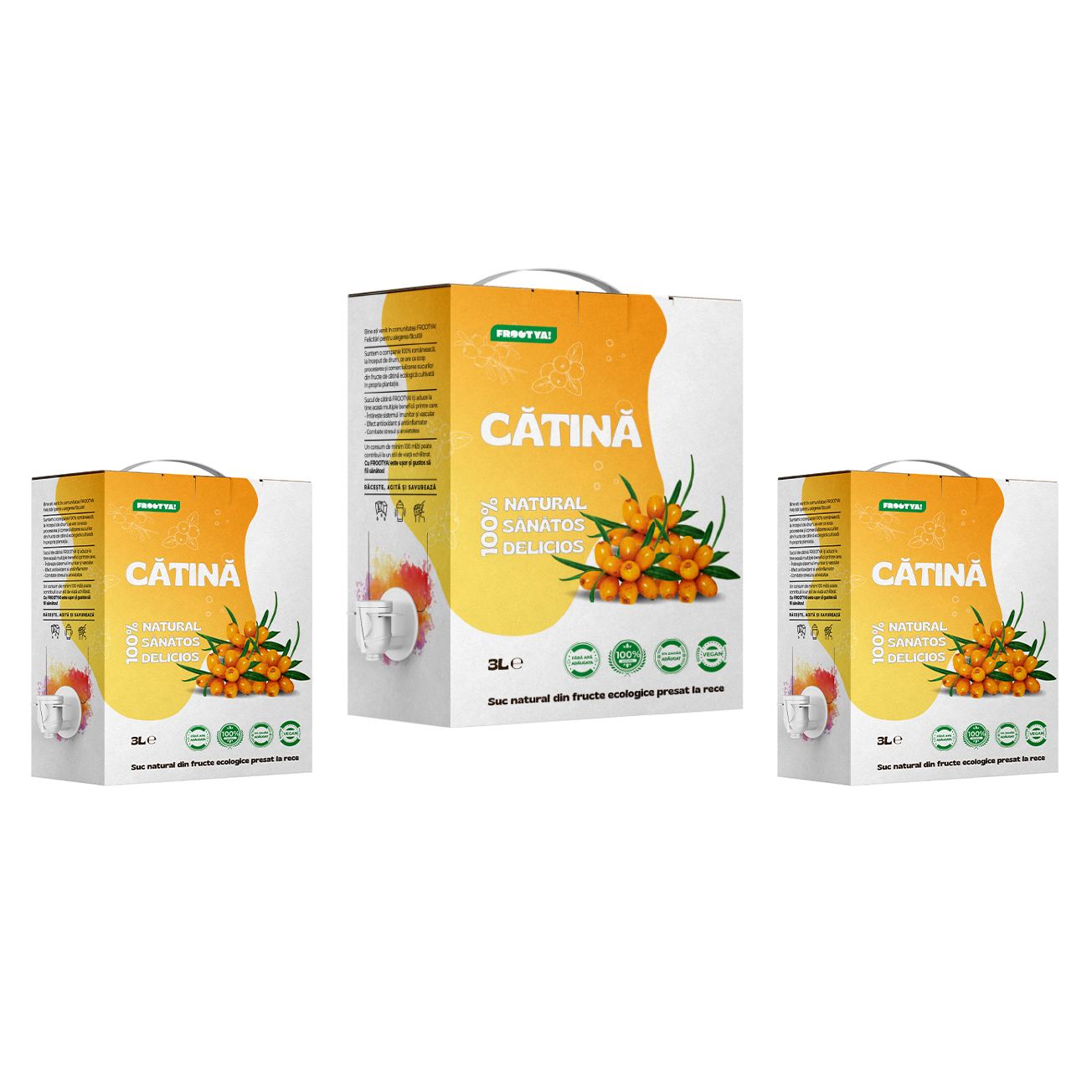 5 x Suc de Cătină - Pachet PROMO 15L